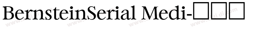 BernsteinSerial Medi字体转换